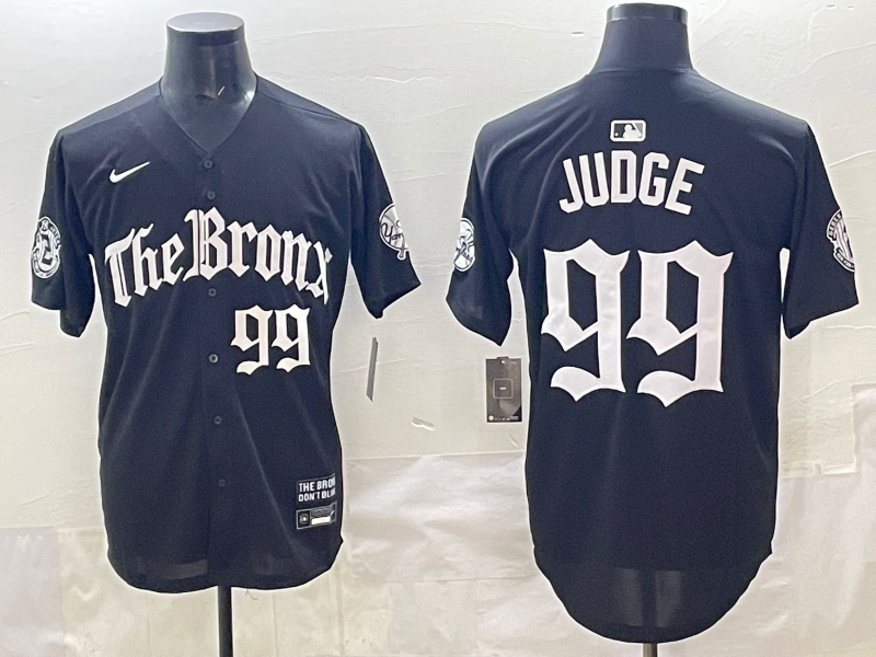 Men's New York Yankees Aaron Judge #99 Black Alternate Jersey